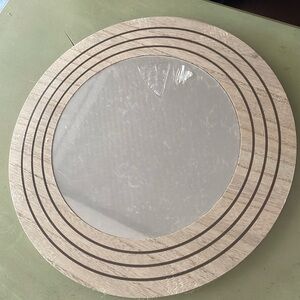 Circular Wood Mirror